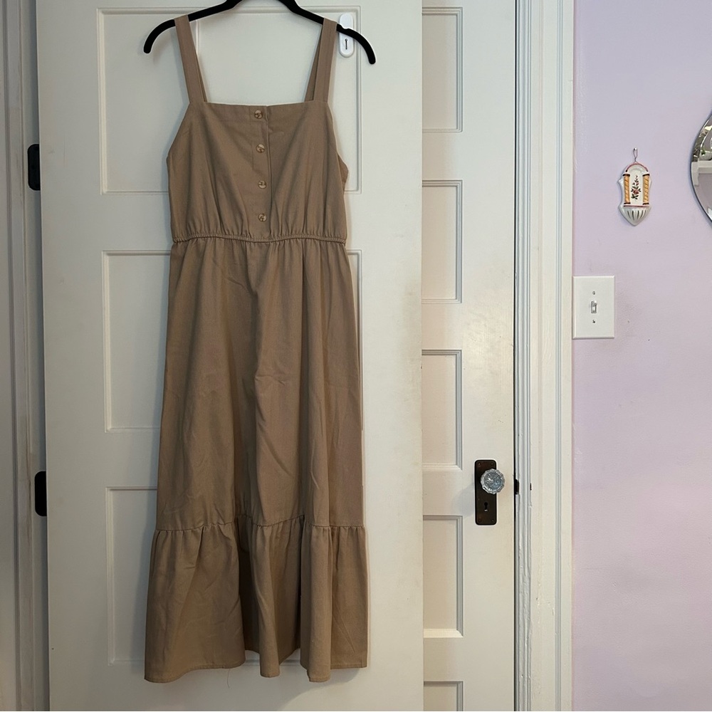 Tan Casual Dress
